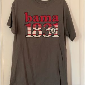 Mens simple grey Alabama t-shirt